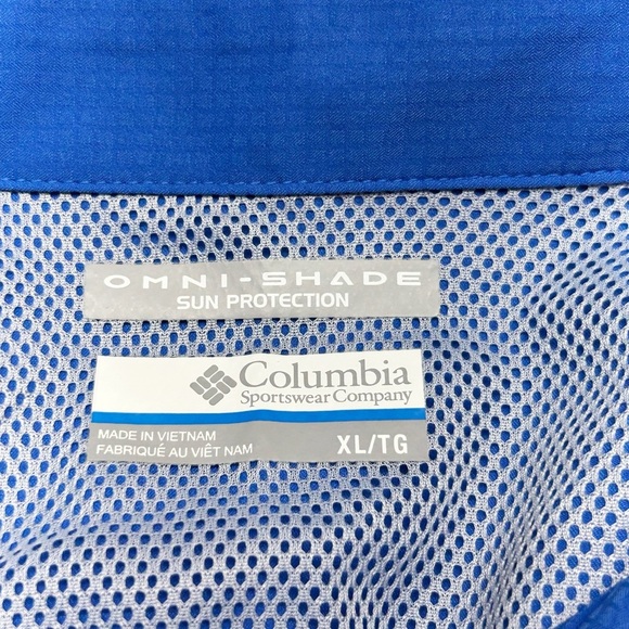 Columbia Omni Shade Women’s Meadowgate Short Sleeve Top Blue Size XL NWT - Picture 3 of 7